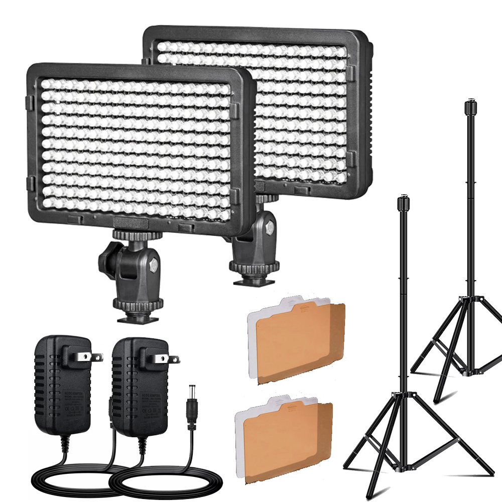 Iris Photography Led Lighting Pack - 2 pacote 176 led estúdio streaming