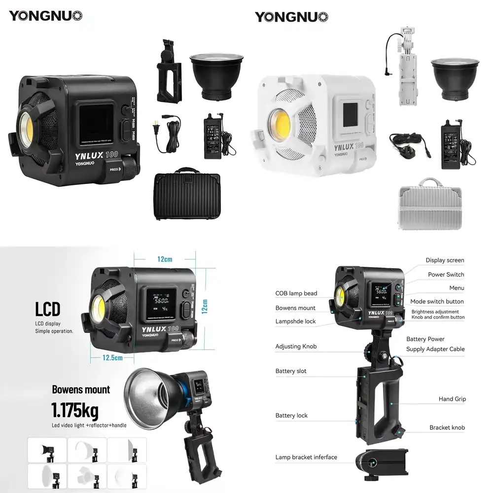 Lighting In Photography Studio - YONGNUO YNLUX100 100W 3200K-5600K Luz de
