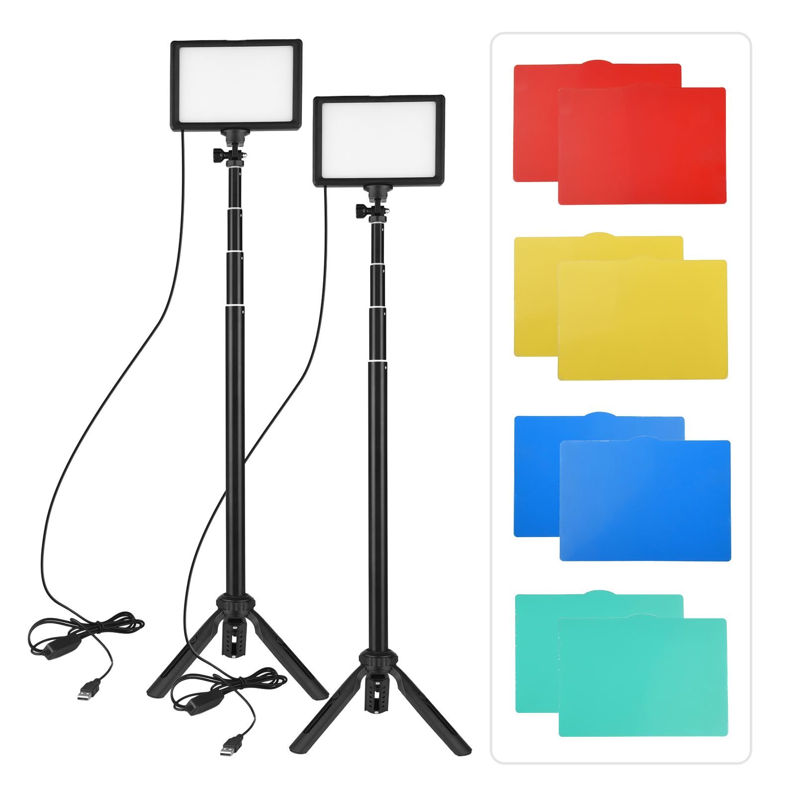 Iris Photography Led Lighting Pack - Andoer-LED Video Light Kit, Fotografia Iluminação,