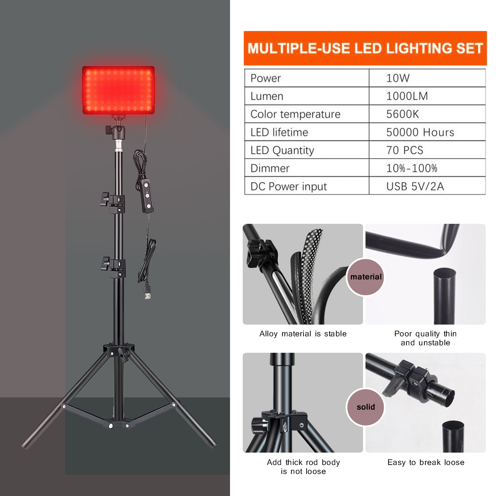 Painel de luz led para fotogra - Iris Photography Led Lighting Pack avaliação e preço