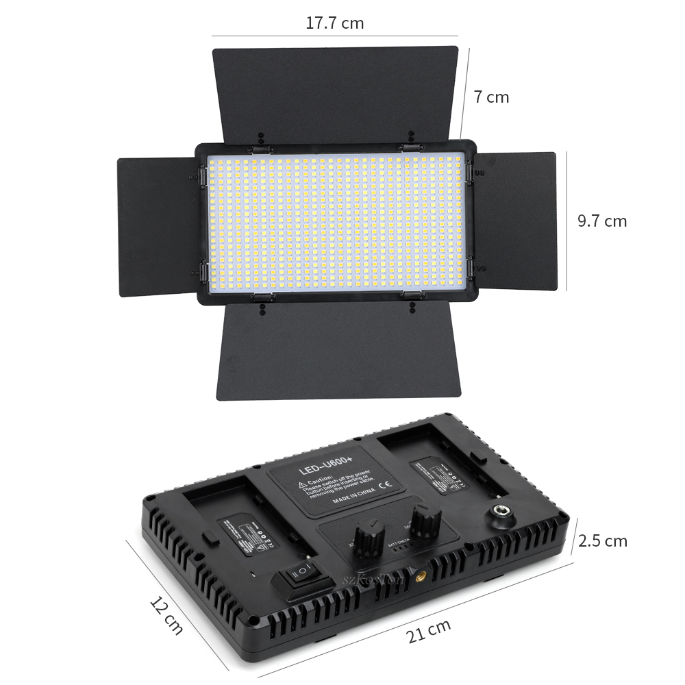 U600 led kits de luz estúdio l - Iris Photography Led Lighting Pack avaliação e preço