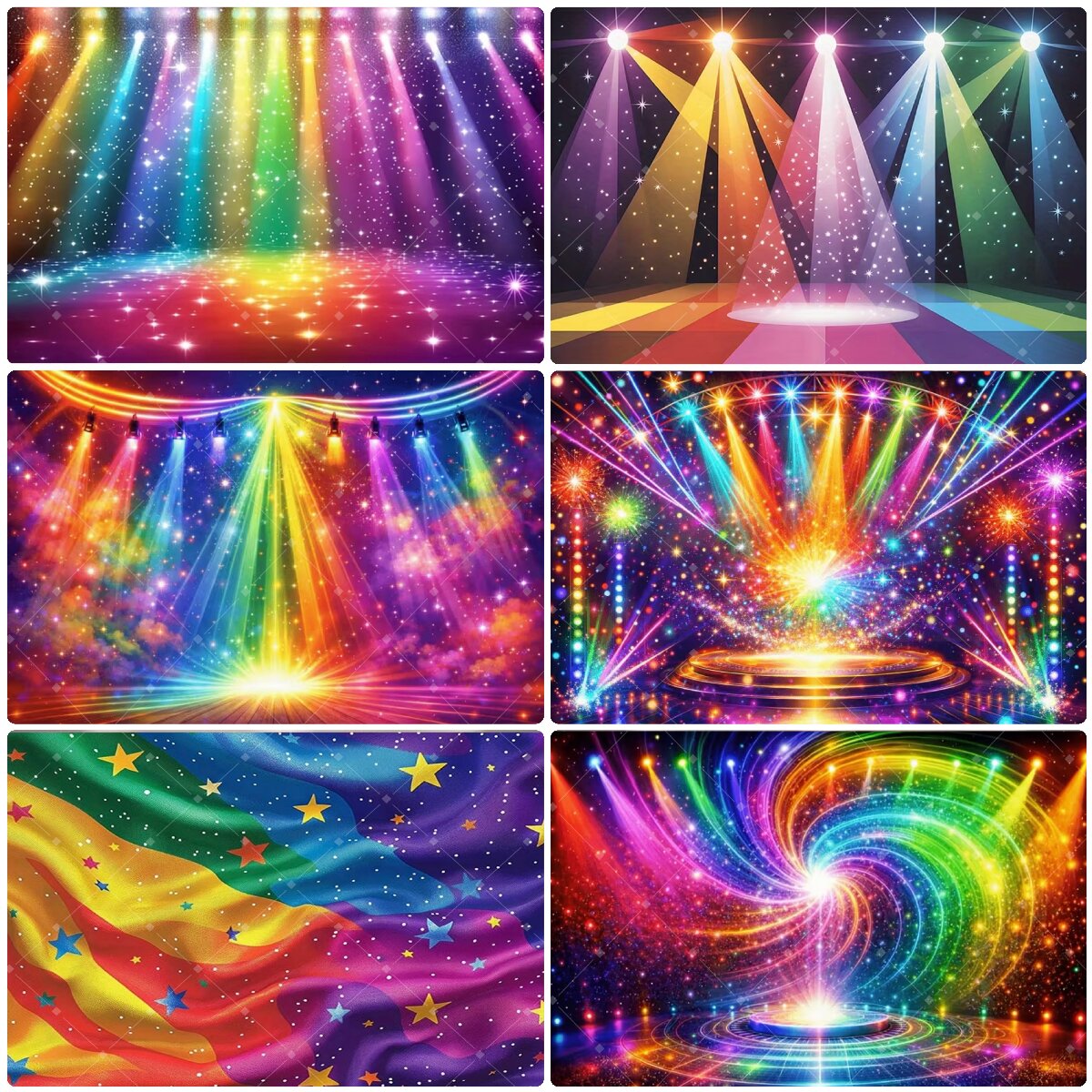 Fundo de Luz de Palco Colorido - Photography Lighting Backdrop avaliação e preço