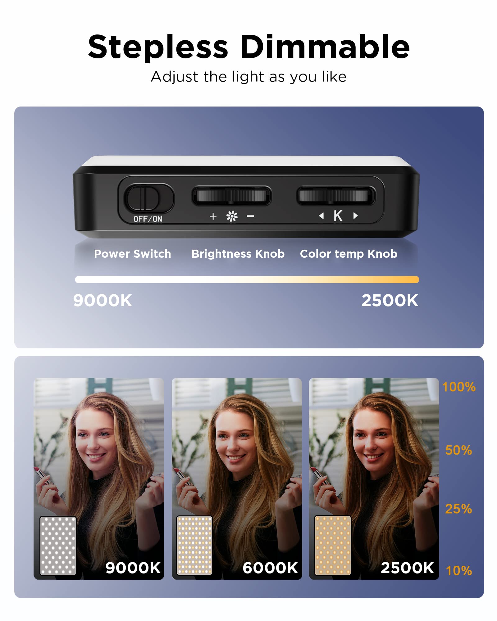 Luz led para selfie, 3000mah,  - Photography Lighting Circle avaliação e preço