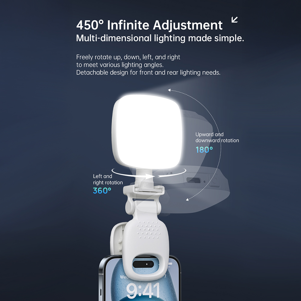 Portátil led selfie luz câmera - Photography Lighting Spotlight avaliação e preço