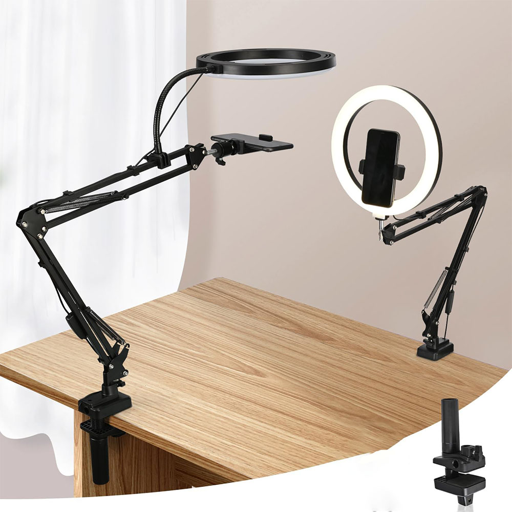 Anel de luz com suporte e supo - Photography Lighting Circle avaliação e preço