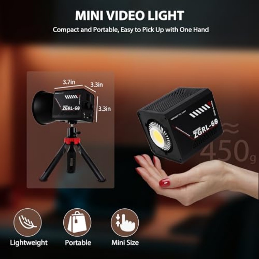 Luz de vídeo LED COB de 60W po - Lighting In Photography Studio avaliação e preço