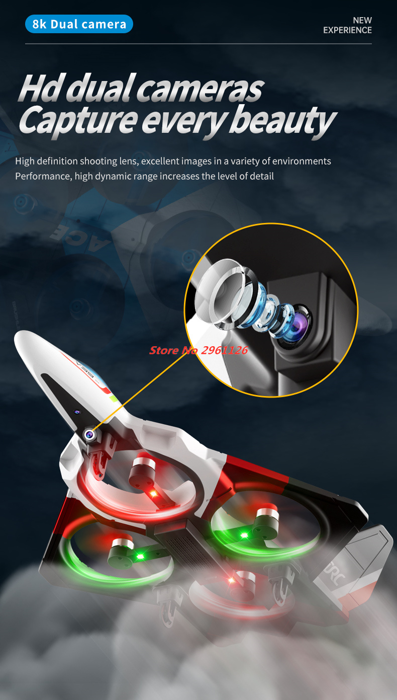 Mini Drone de Espuma 8K com Câ - Photography Lighting Beginners avaliação e preço