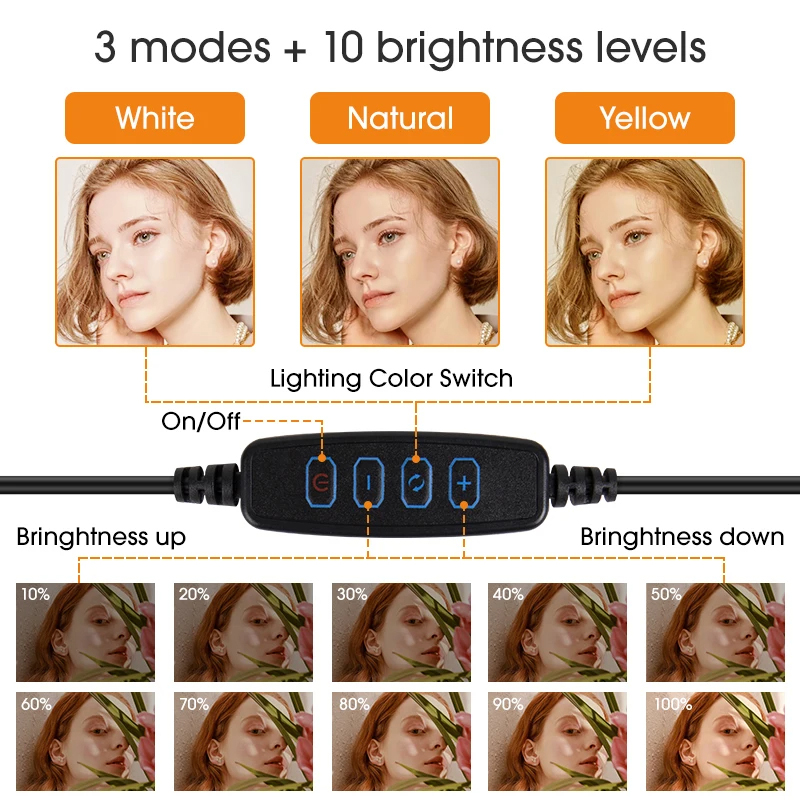 Anel de luz led para selfie, 1 - Photography Lighting Circle avaliação e preço