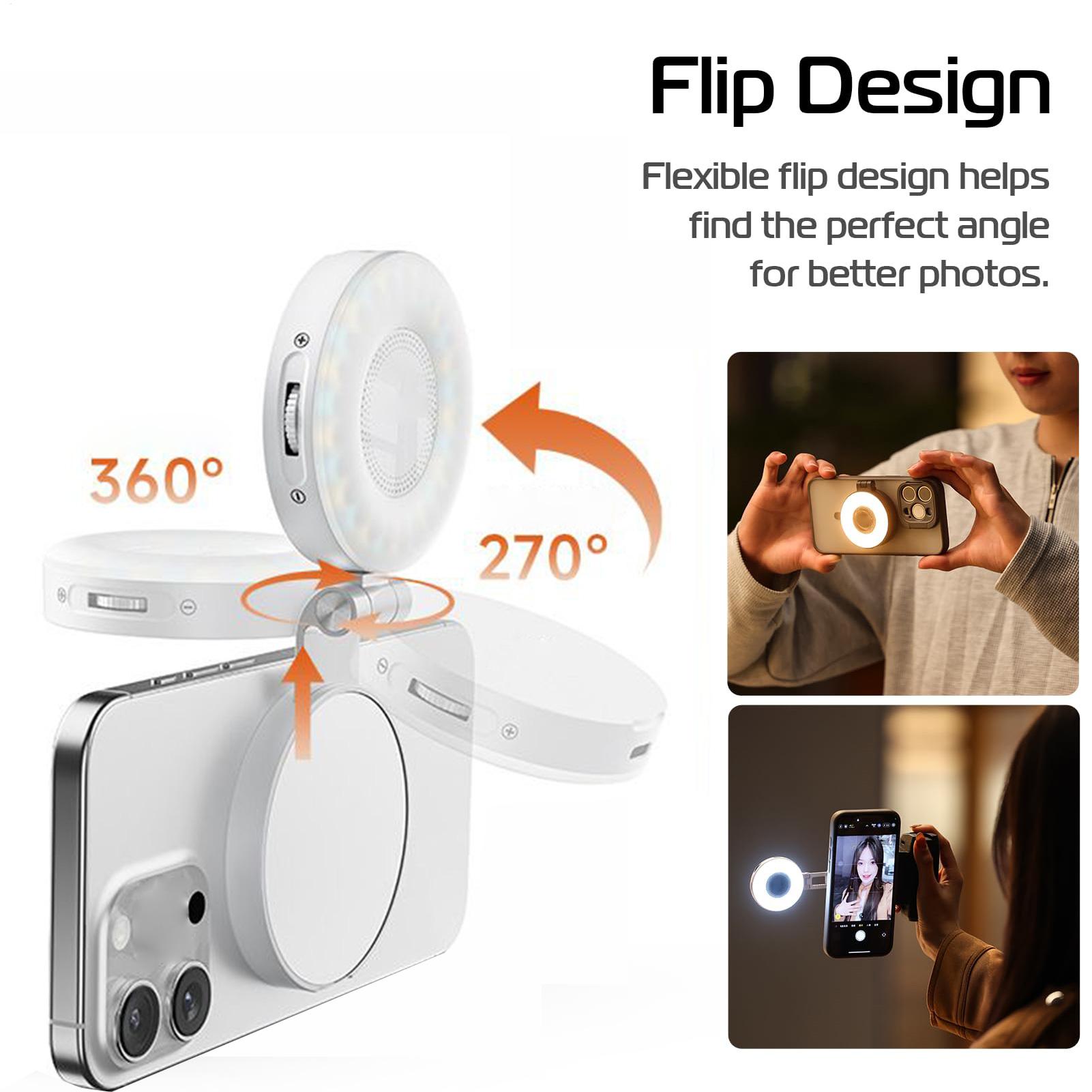 Clipe de luz de selfie portáti - Photography Lighting Ring avaliação e preço
