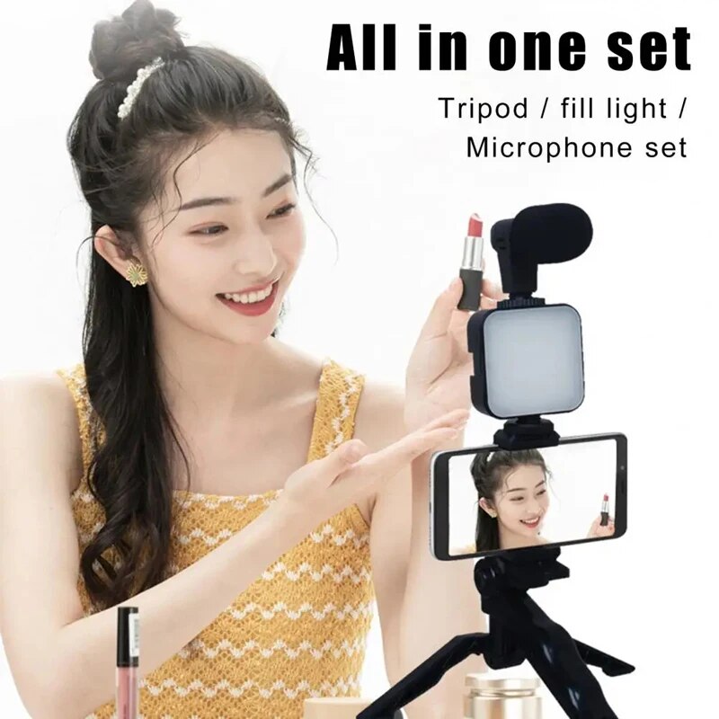 Kit de vlogging para smartphon - Iris Photography Led Lighting Pack avaliação e preço