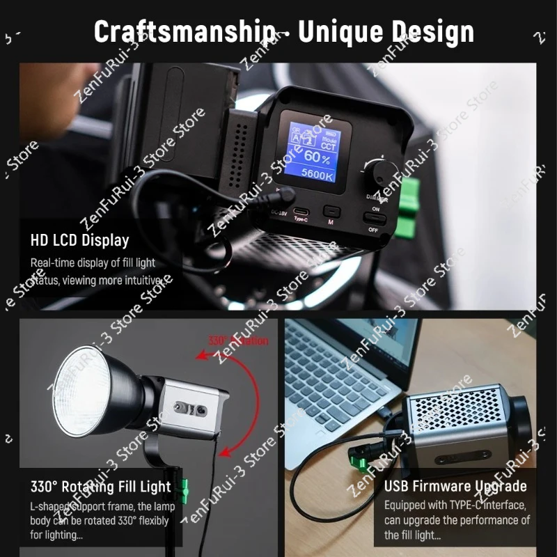 Luz de Vídeo LED Contínua Ninj - Photography Lighting Mount avaliação e preço