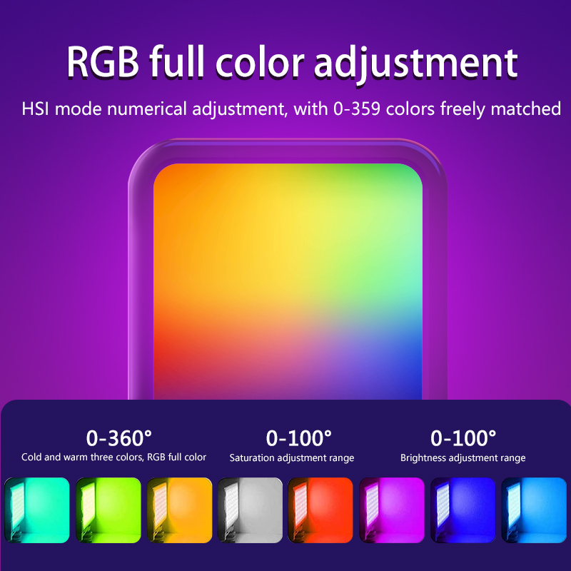 Mini luz de vídeo RGB portátil - Photography Lighting Mount avaliação e preço